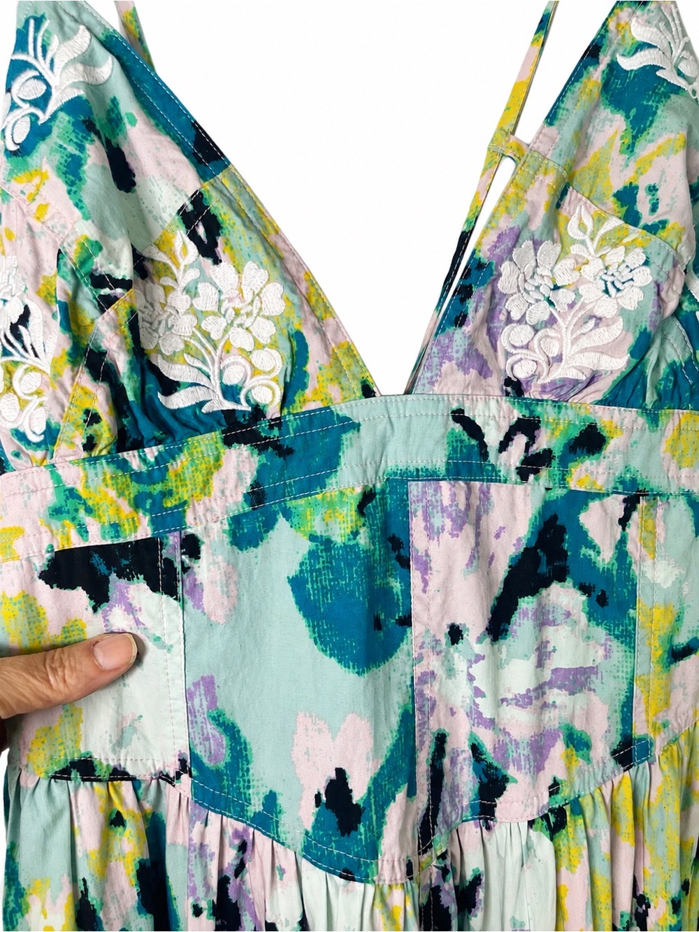 Free People Long Love Floral Tiered Maxi Dress – Size M – Like New - Picture 6 of 16